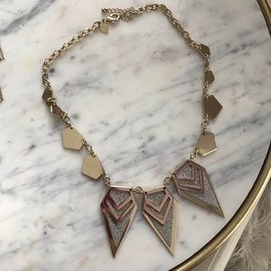 Express gold statement necklace